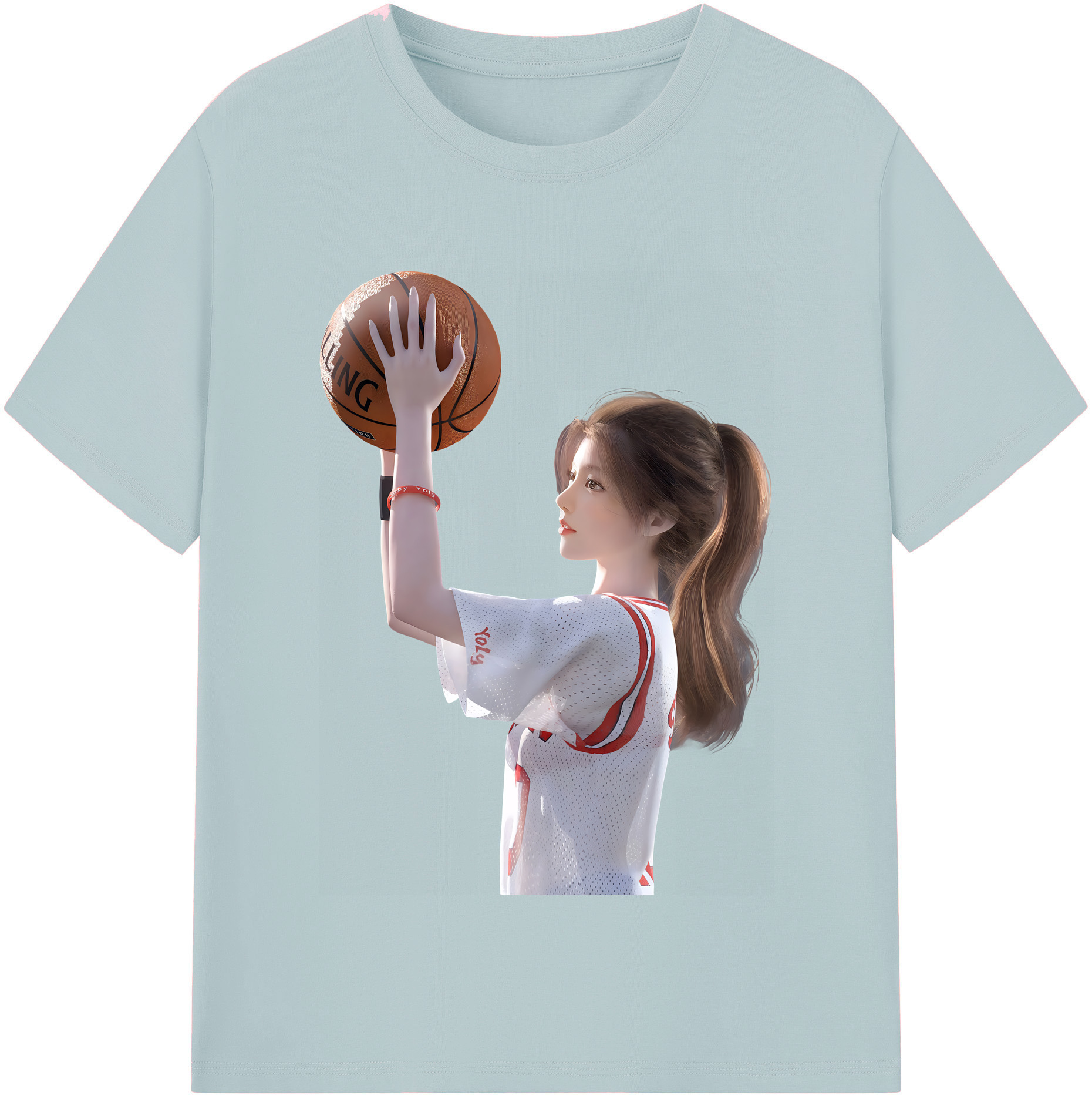 SLAM DUNK／スラムダンク 綿100％半袖Tシャツ（フロントプリント）